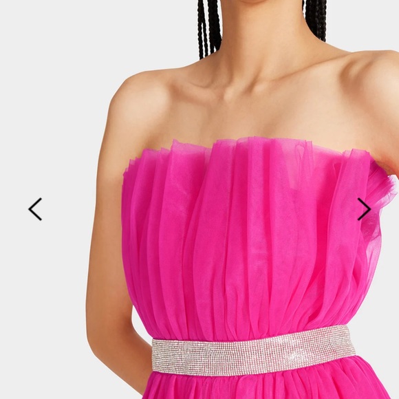 Betsey Johnson Betsy’s Bling Tulle Dress Pink Size M - Picture 2 of 6